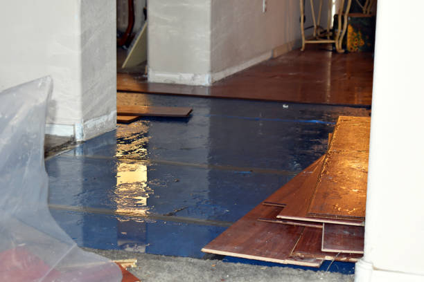 Professional Sewage Cleanup technician working in Martinsville, OH